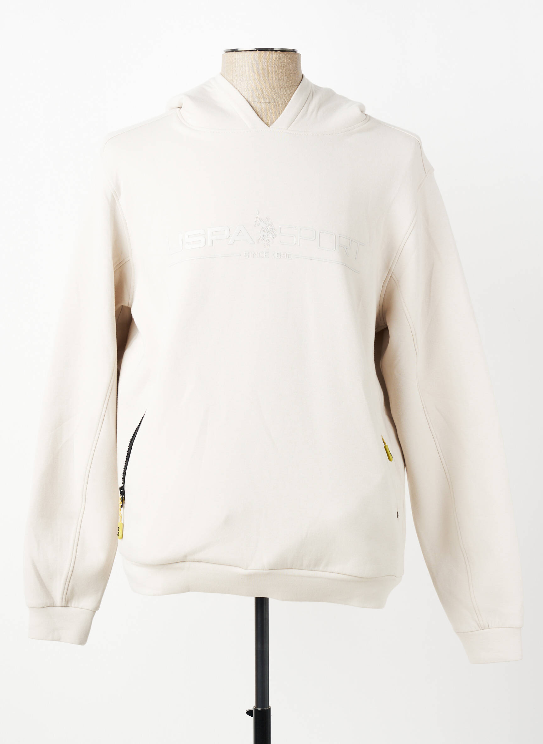 Kapišonas floqué serigrafija ilgos rankovės bežinis U.S. POLO ASSN vyras