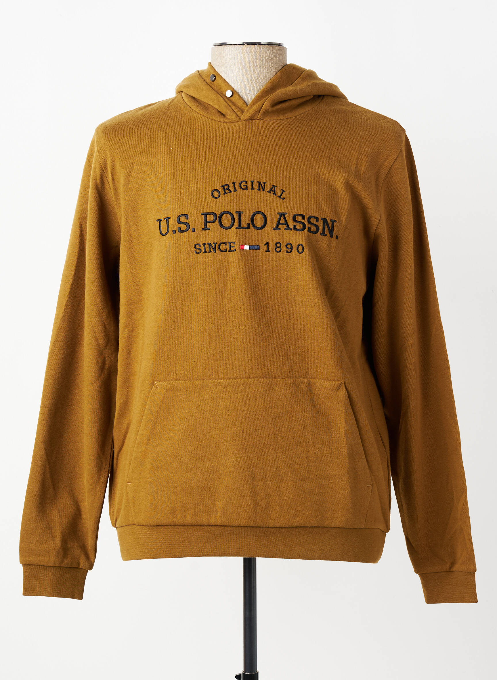 Kapišonas siuvinėjimas ilgos rankovės žalias U.S. POLO ASSN vyras