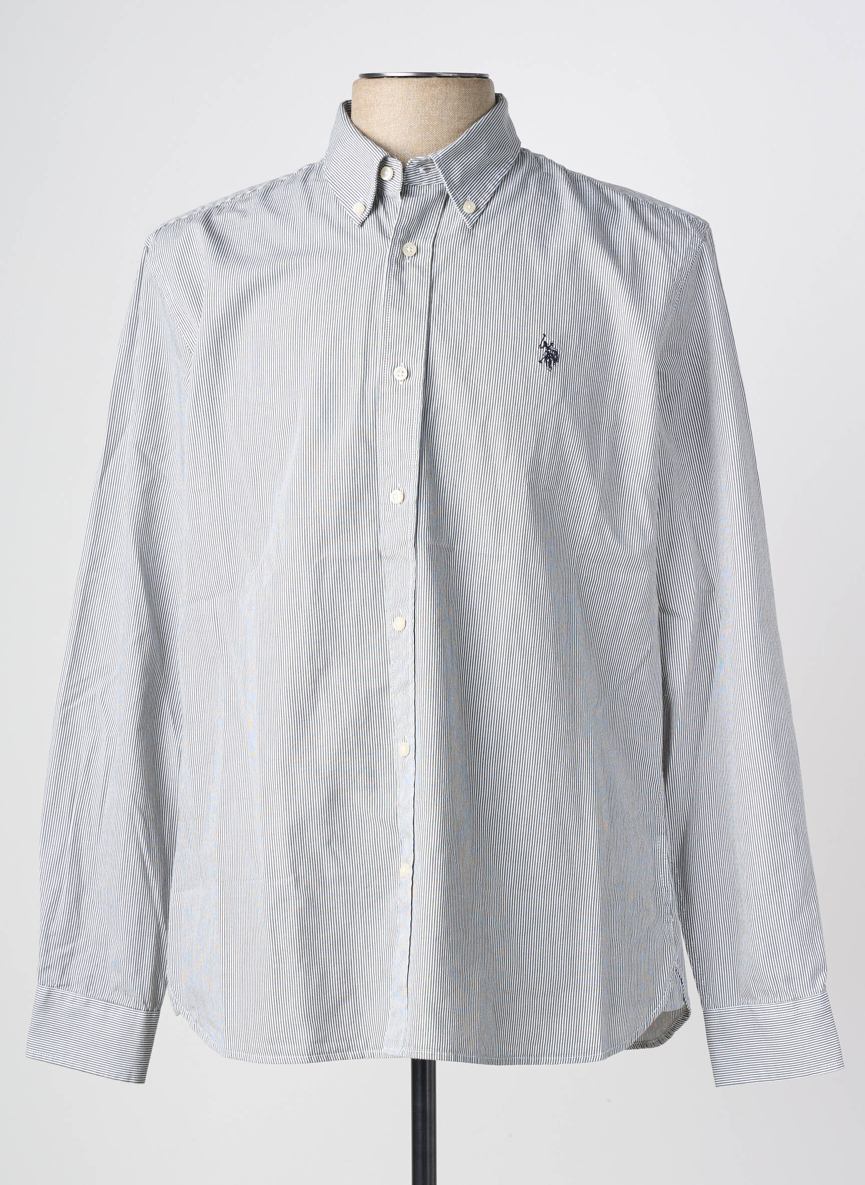 Polo ilgos rankovės ilgos rankovės pilka U.S. POLO ASSN vyras