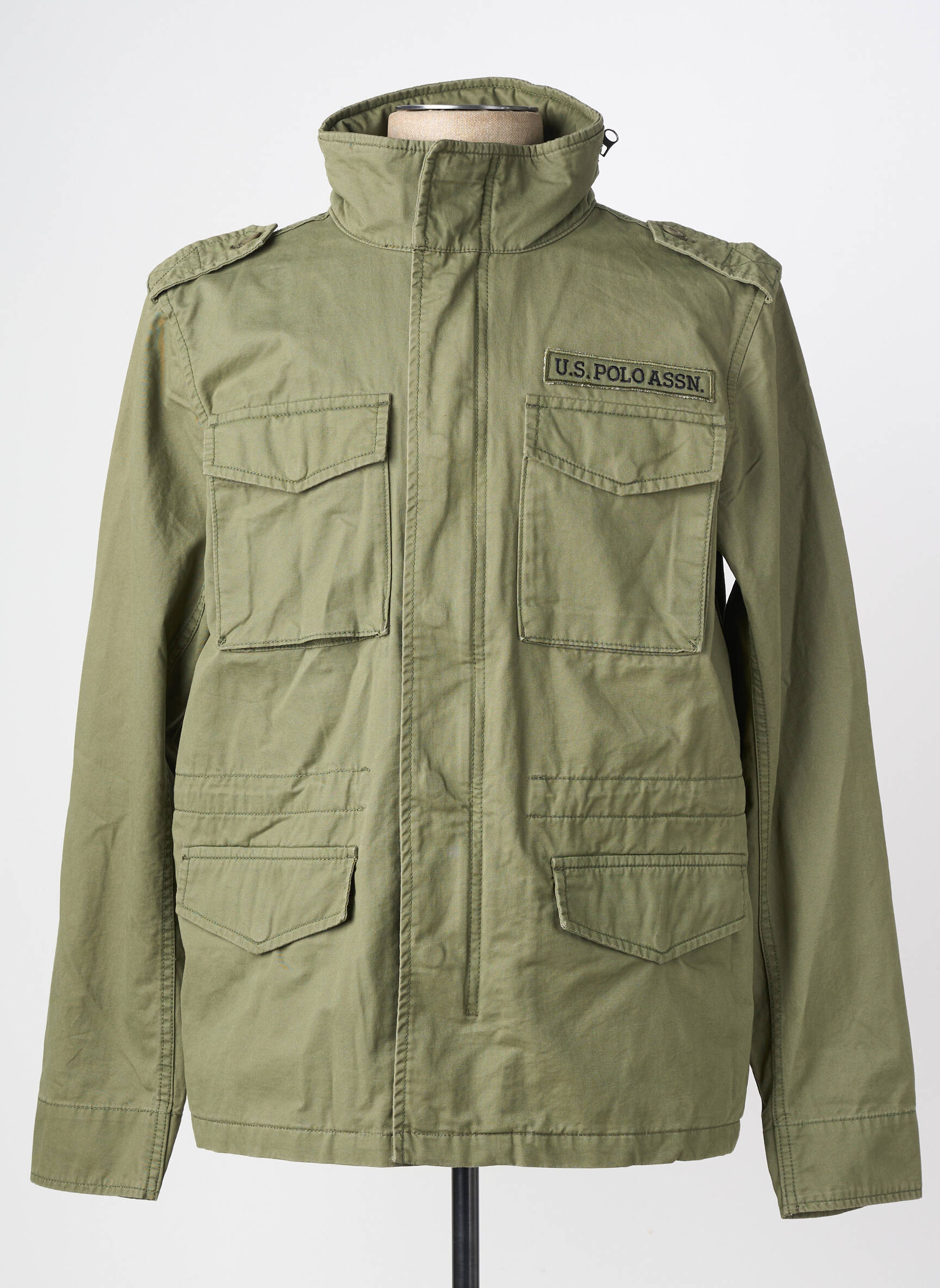 Parka ilgos rankovės be gobtuvų žalias U.S. POLO ASSN vyras