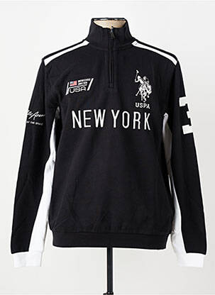 Mikroskopas tamprumas ilgos rankovės juodas U.S. POLO ASSN vyras