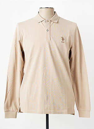 Polo ilgos rankovės ilgos rankovės rudas U.S. POLO ASSN vyras