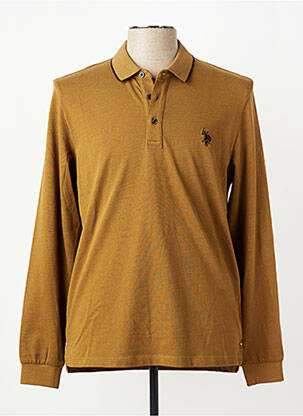 Polo ilgos rankovės ilgos rankovės rudas U.S. POLO ASSN vyras