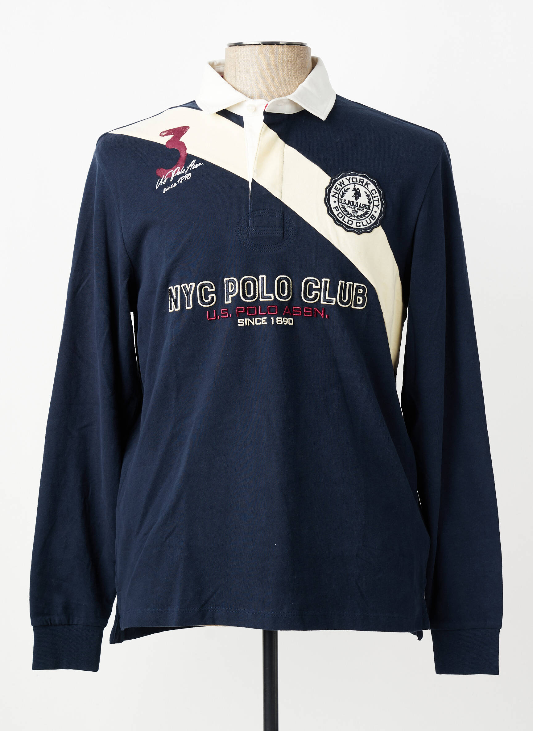 Polo ilgos rankovės ilgos rankovės mėlyna U.S. POLO ASSN vyras