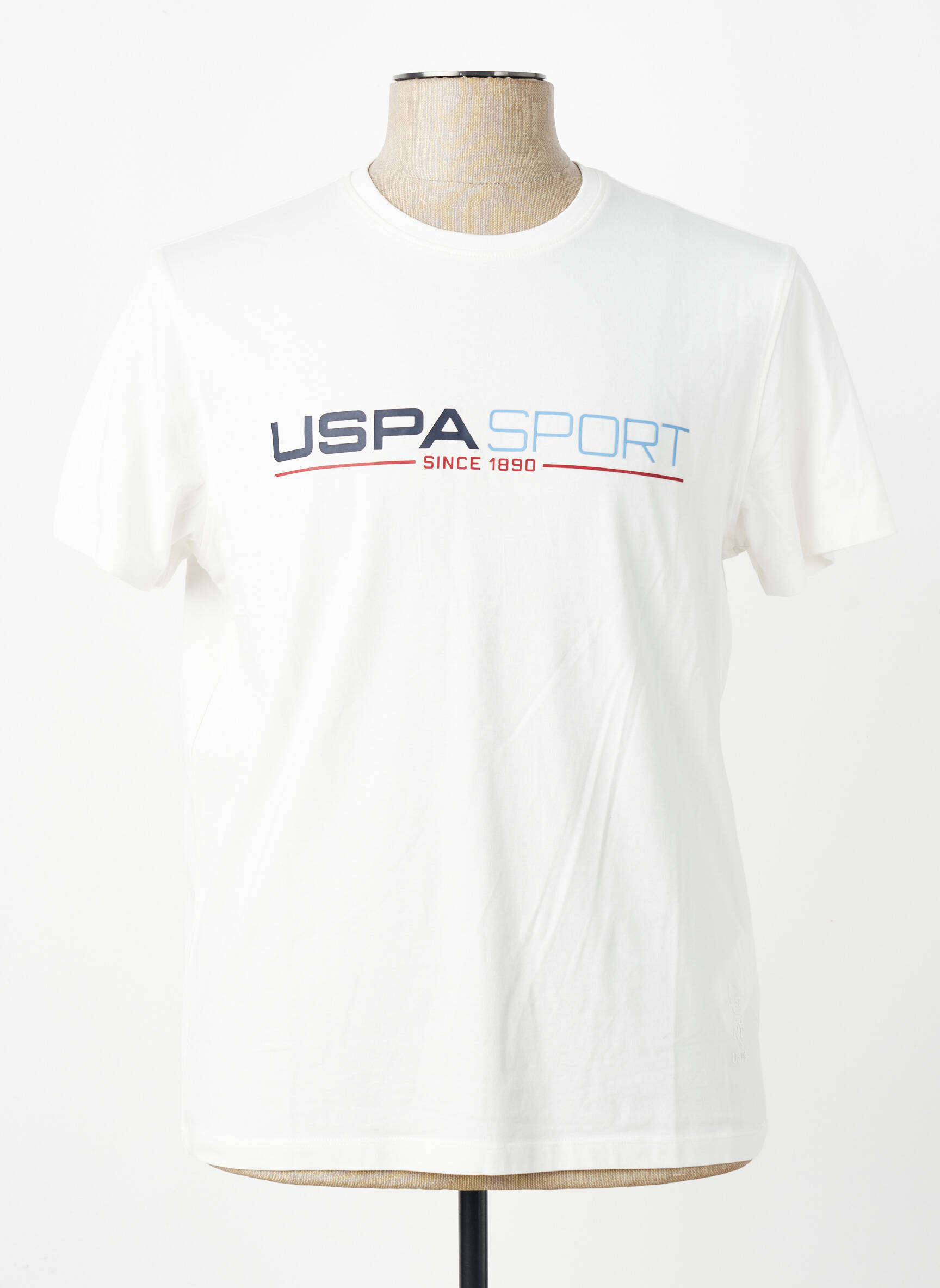 T-marškinys centrinė iškirptė trumpas rankovės bežinis U.S. POLO ASSN vyras