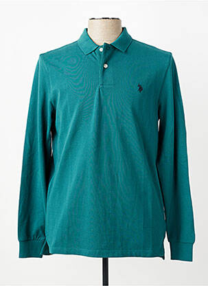 Polo ilgos rankovės ilgos rankovės žalias U.S. POLO ASSN vyras