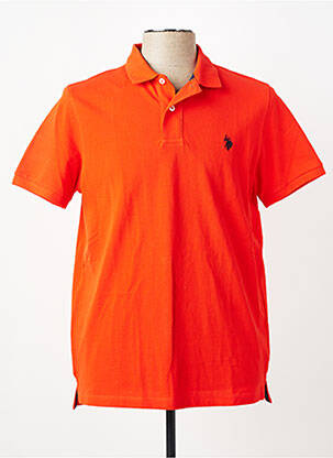 Polo tamprumas trumpas rankovės oranžinė U.S. POLO ASSN vyras
