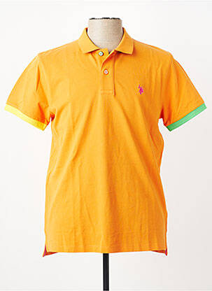 Polo tamprumas trumpas rankovės oranžinė U.S. POLO ASSN vyras
