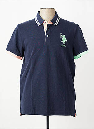 Polo tamprumas trumpas rankovės mėlyna U.S. POLO ASSN vyras