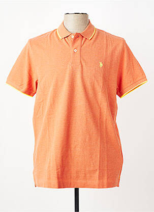 Polo tamprumas trumpas rankovės oranžinė U.S. POLO ASSN vyras