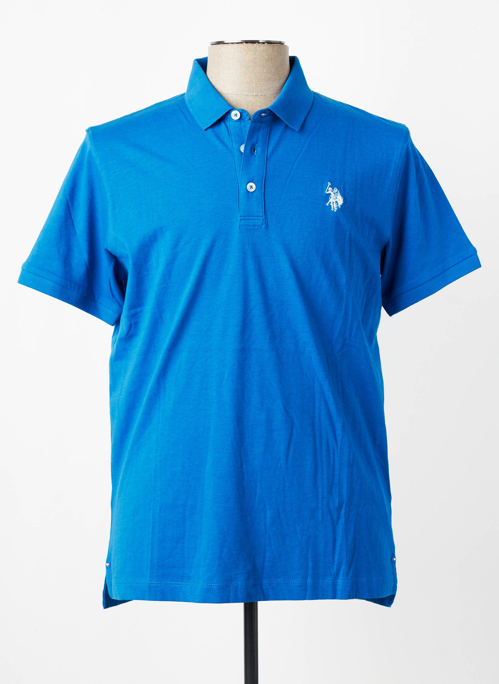 Polo jersey audinys trumpas rankovės mėlyna U.S. POLO ASSN vyras