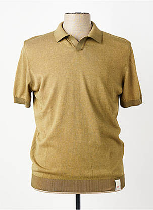 Megztinis polo apykaklė trumpas rankovės žalias BOB vyras