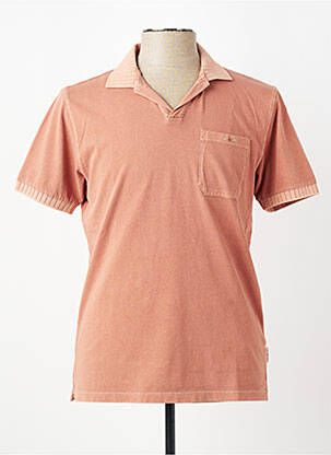 Polo jersey audinys trumpas rankovės oranžinė BOB vyras