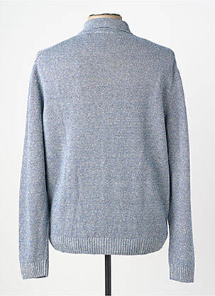Ilgų rankovių liemenė priekinė mygtukų uždarymo sistema mėlyna WOOL & CO vyras