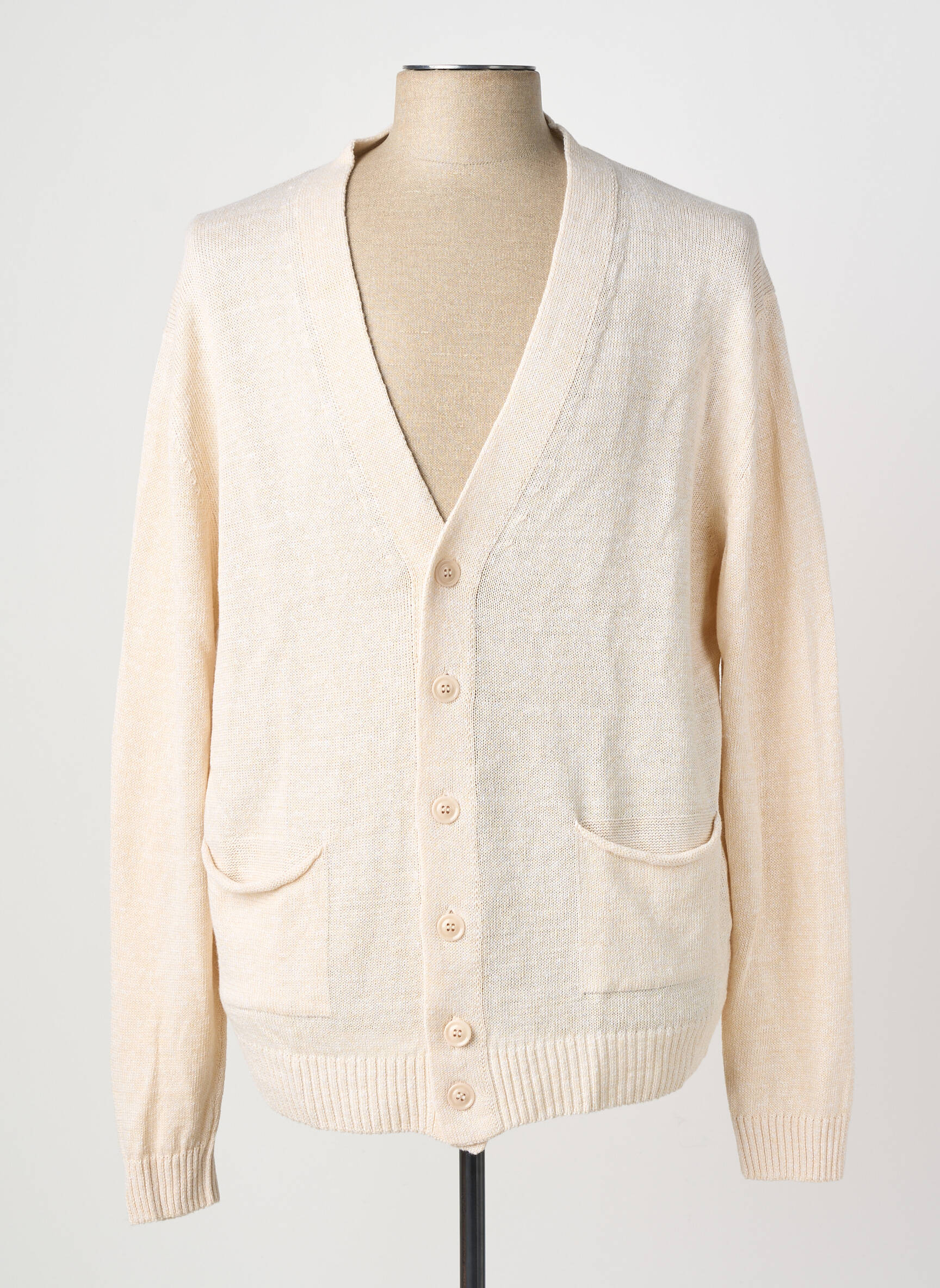 Ilgų rankovių liemenė centrinė iškirptė bežinis WOOL & CO moteris