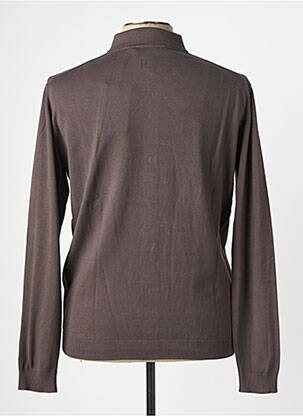 Ilgų rankovių liemenė priekinė mygtukų uždarymo sistema pilka WOOL & CO vyras