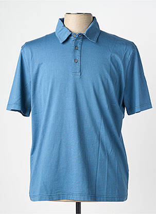 Polo jersey audinys trumpas rankovės mėlyna WOOL & CO vyras