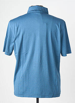 Polo jersey audinys trumpas rankovės mėlyna WOOL & CO vyras