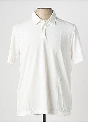 Polo jersey audinys trumpas rankovės baltas WOOL & CO vyras
