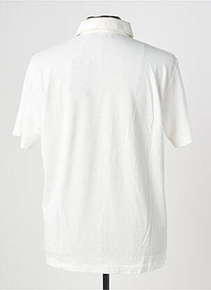 Polo jersey audinys trumpas rankovės baltas WOOL & CO vyras