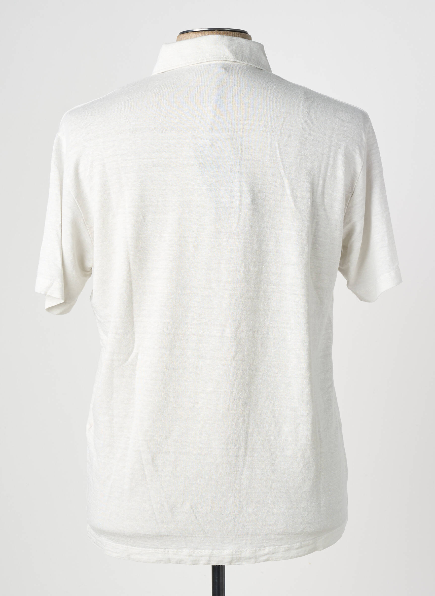 Polo jersey audinys trumpas rankovės pilka WOOL & CO vyras