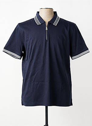 Polo jersey audinys trumpas rankovės mėlyna FYNCH-HATTON vyras