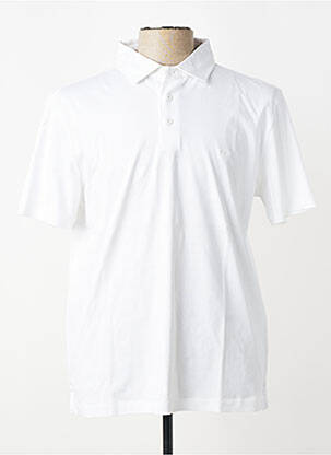Polo jersey audinys trumpas rankovės baltas FYNCH-HATTON vyras