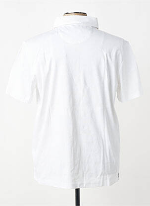Polo jersey audinys trumpas rankovės baltas FYNCH-HATTON vyras