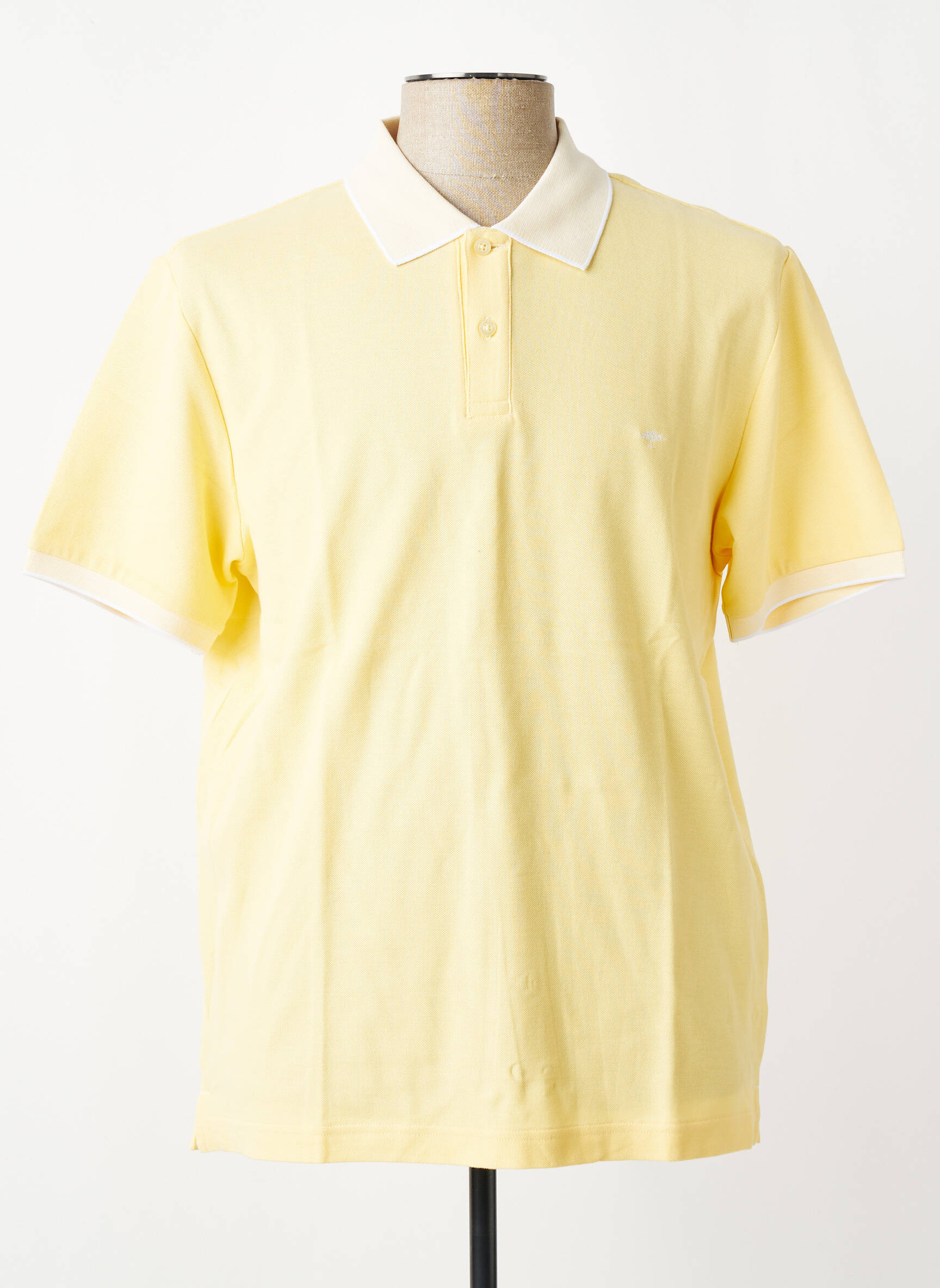 Polo jersey audinys trumpas rankovės geltona FYNCH-HATTON vyras