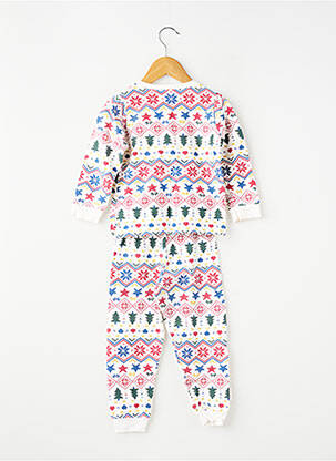 Pižama kelnės su pėdkelnėmis baltas PETIT BATEAU vaikas