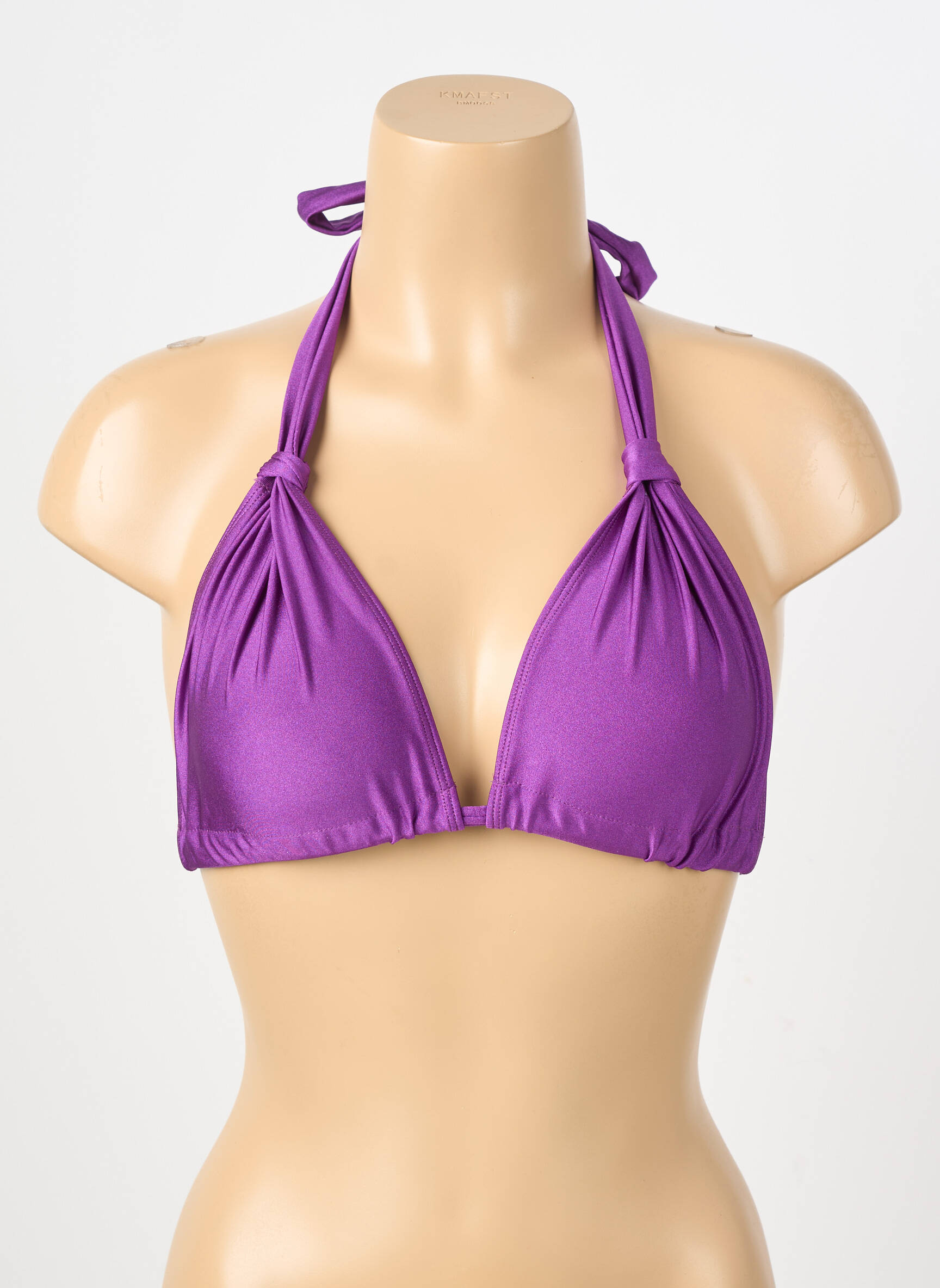 Liemenėlė be rėmo aukšti trikampiai violetinis SANS MARQUE moteris