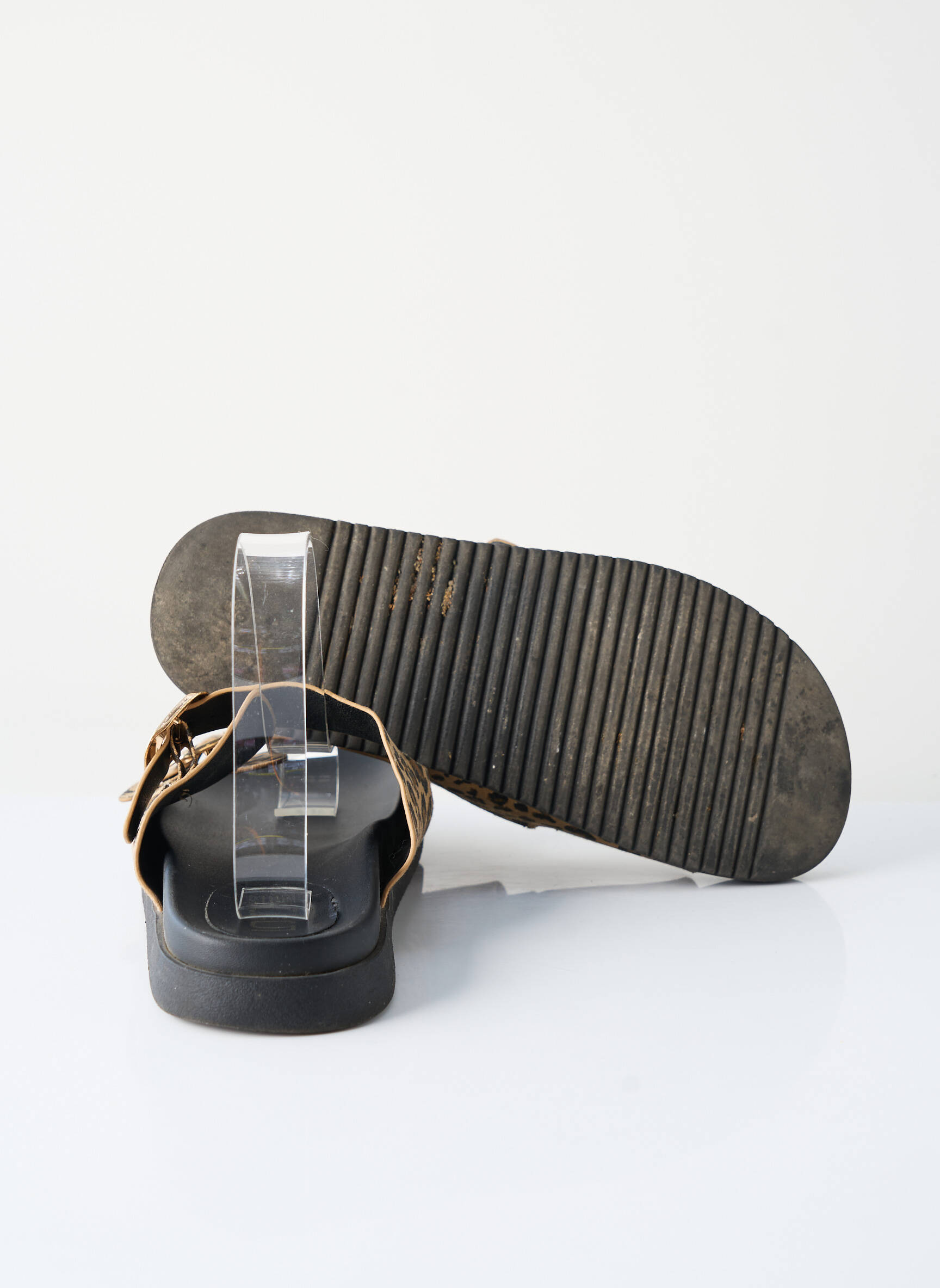 Mule/sabotai plokščias kulnas iki 3 cm bežinis GEMO moteris