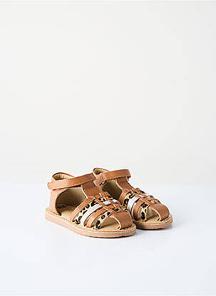Sandalai/nu pėdos velcro užsegimas rudas NA! mergina