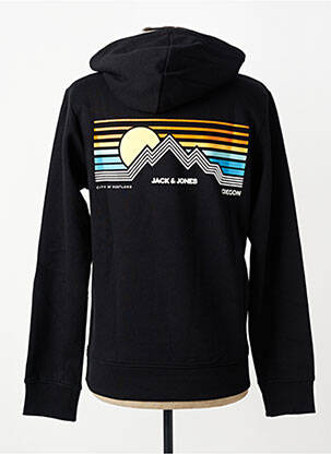 Kapišonas kišenės ilgos rankovės juodas JACK & JONES vyras