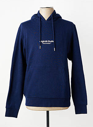 Kapišonas kišenės ilgos rankovės mėlyna JACK & JONES vyras