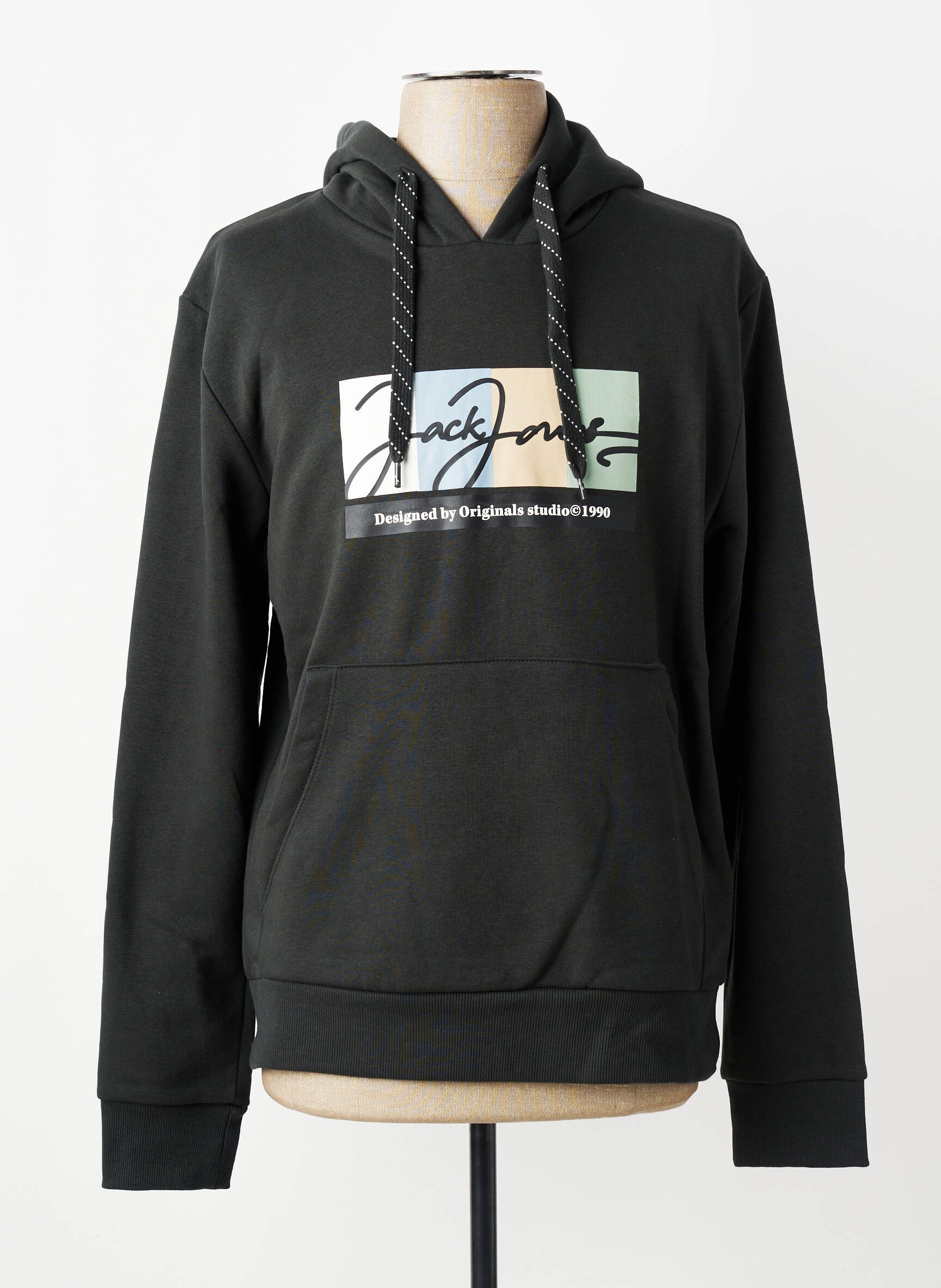Kapišonas kišenės ilgos rankovės pilka JACK & JONES vyras