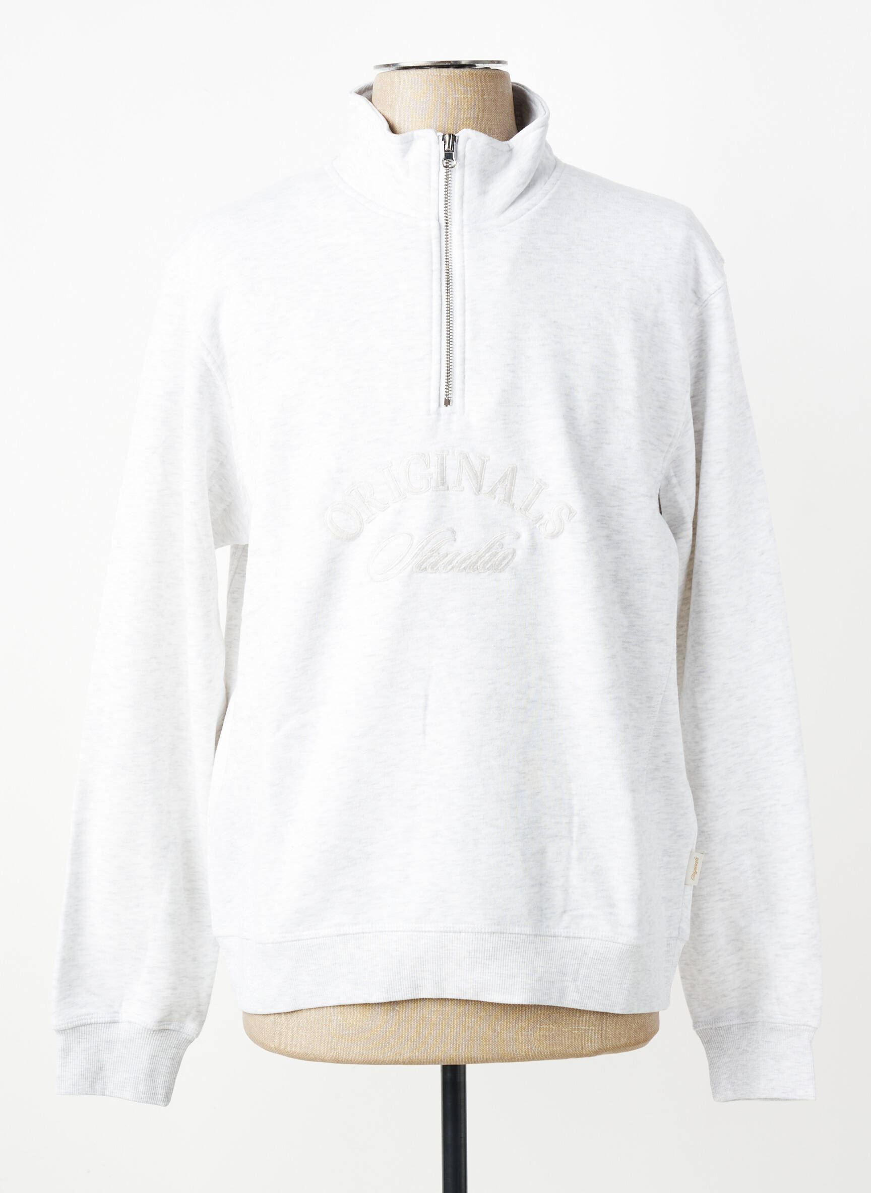 Mikroskopas tamprumas ilgos rankovės pilka JACK & JONES vyras