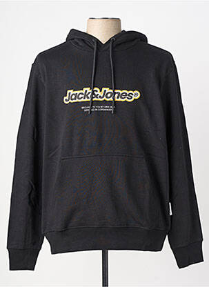 Kapišonas jersey audinys ilgos rankovės juodas JACK & JONES vyras