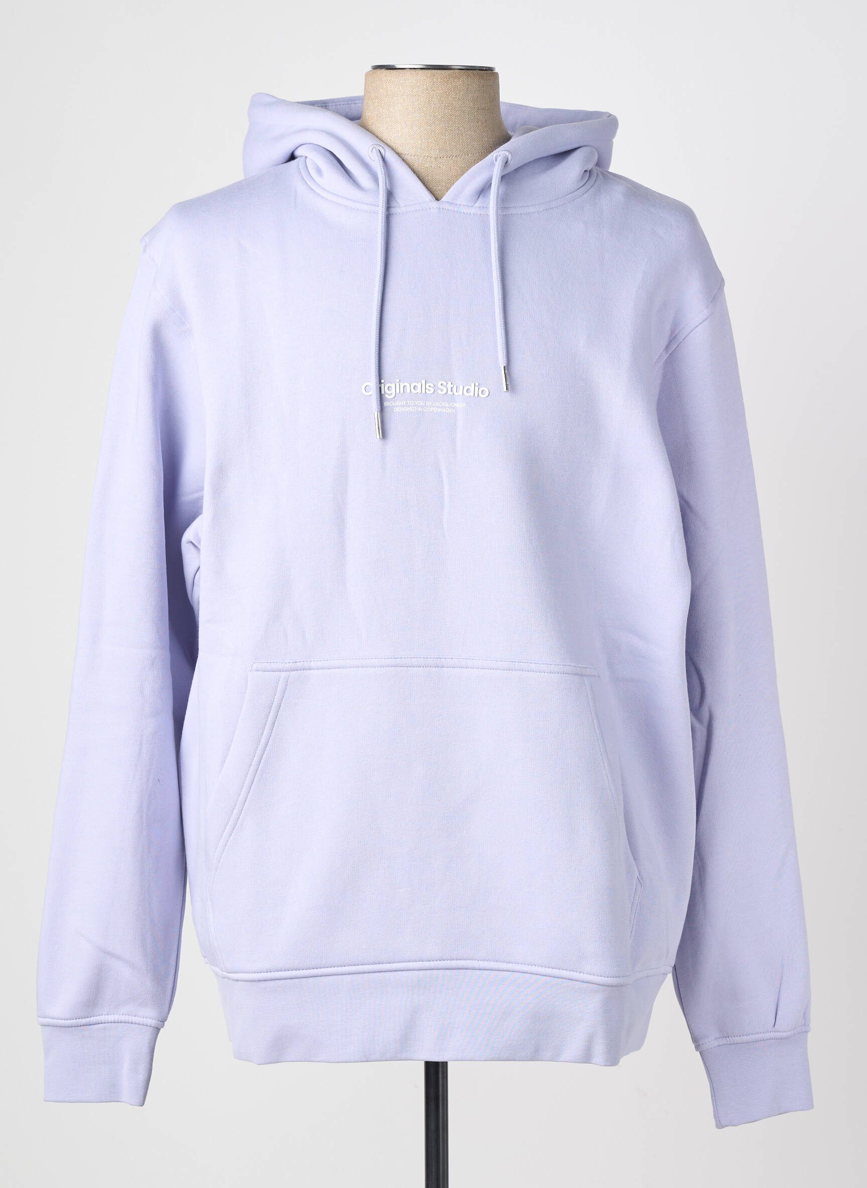 Kapišonas kišenės ilgos rankovės violetinis JACK & JONES vyras