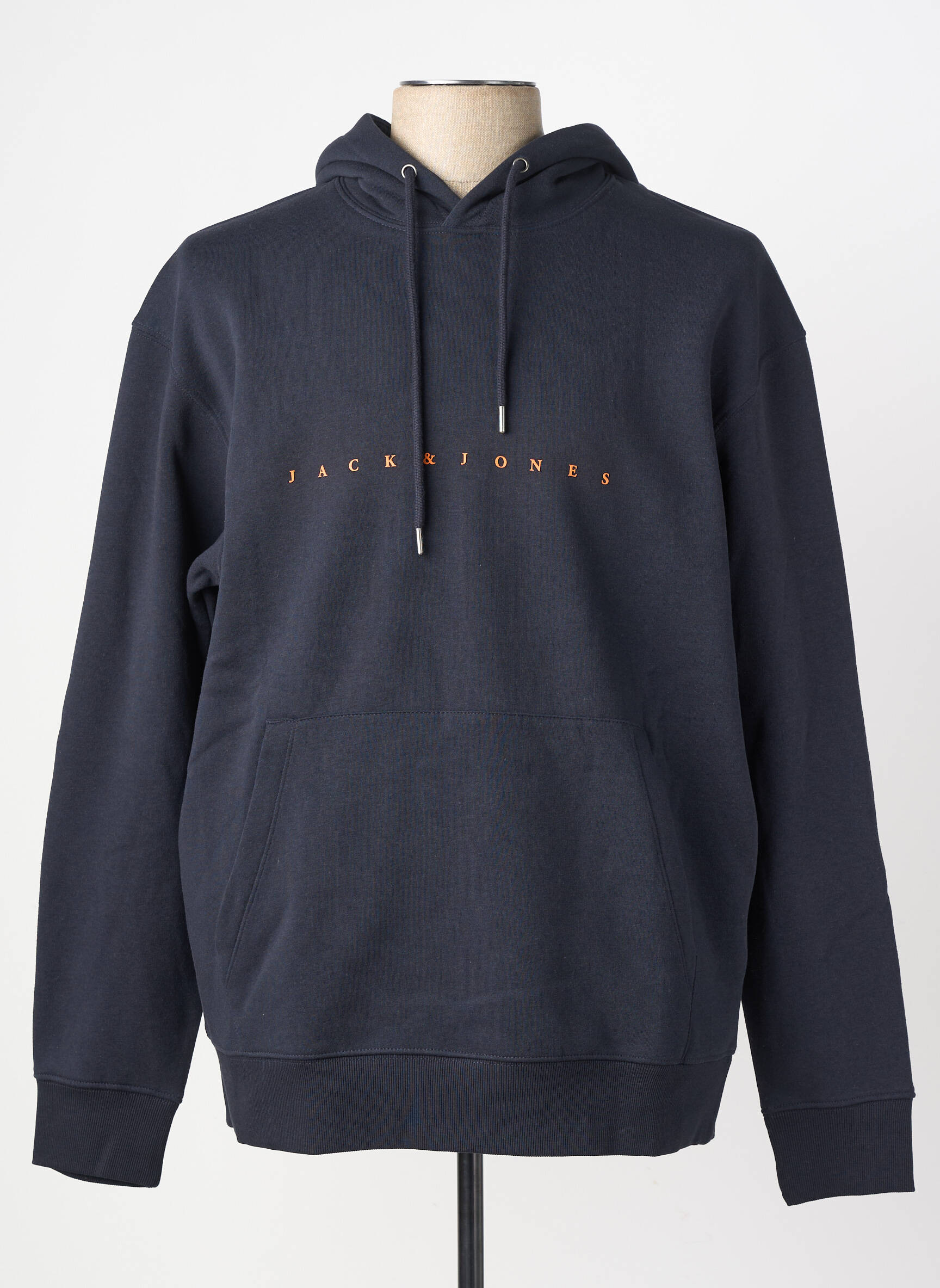 Kapišonas kišenės ilgos rankovės mėlyna JACK & JONES vyras
