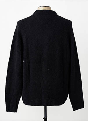 Megztinis polo apykaklė ilgos rankovės juodas JACK & JONES vyras