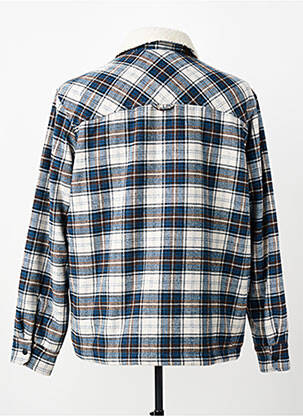 Kasdienis švarkas vidinė apdaila su dirbtine pūka mėlyna JACK & JONES vyras