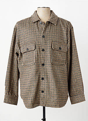Kasdienis švarkas tiesi kirpimas rudas JACK & JONES vyras