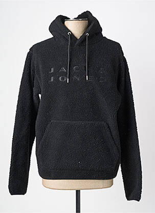 Kapišonas kišenės ilgos rankovės juodas JACK & JONES vyras
