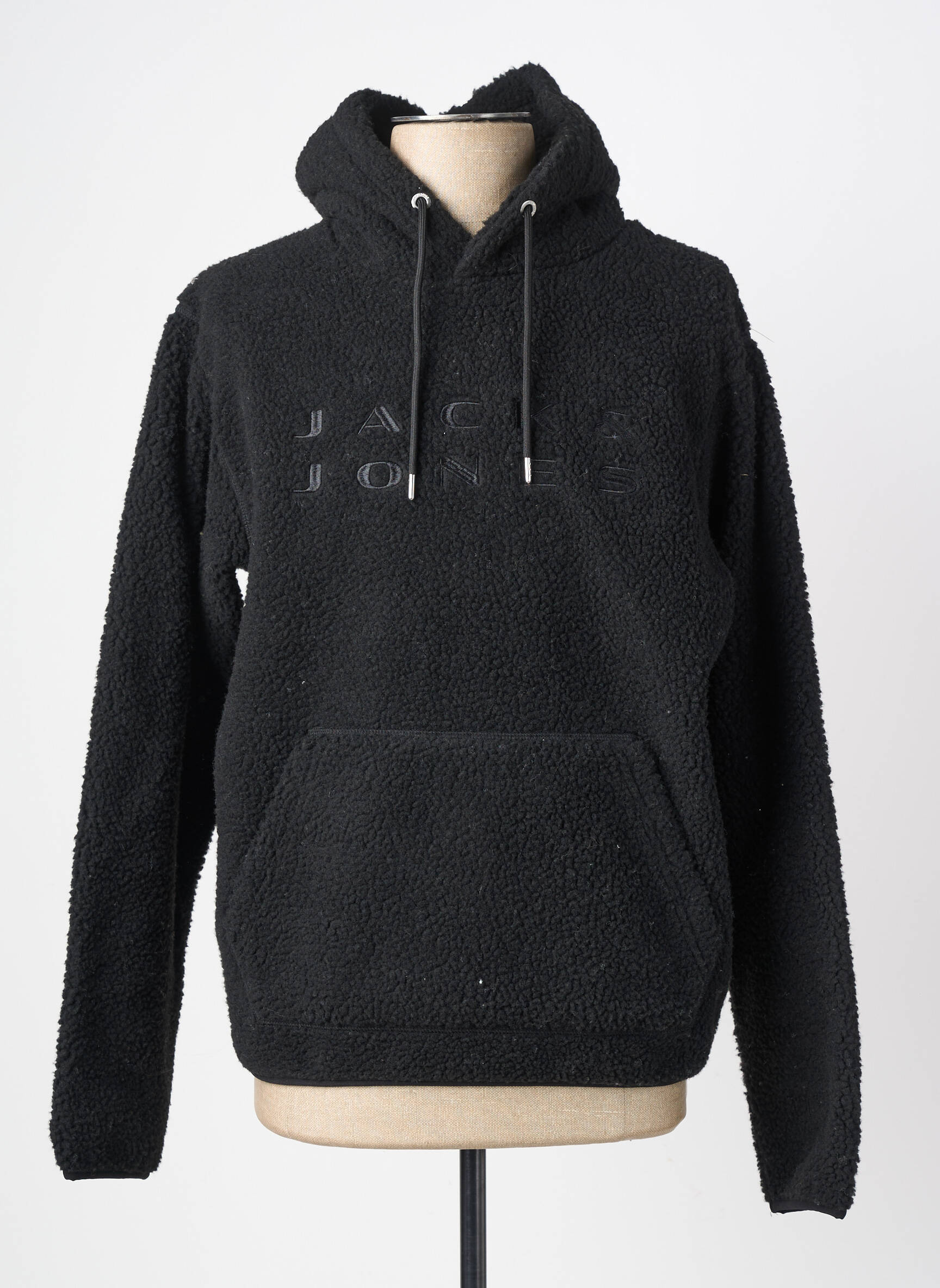 Kapišonas kišenės ilgos rankovės juodas JACK & JONES vyras