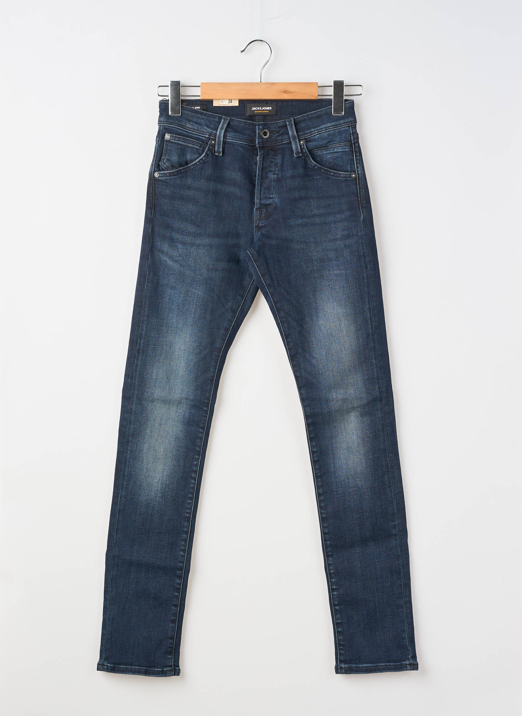 Lieknos džinsai priekinė mygtukų uždarymo sistema normala dydis mėlyna JACK & JONES vyras