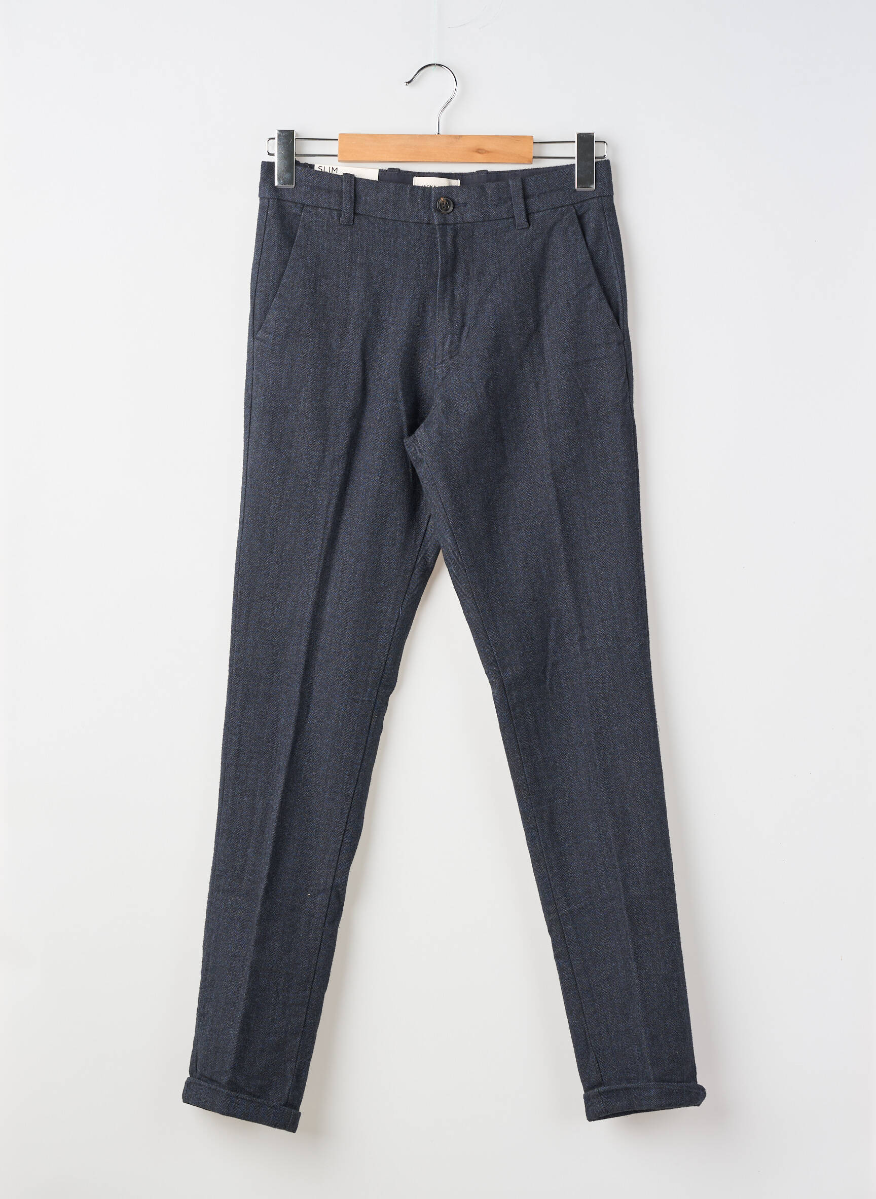 Tiesi kelnė chinamas audinys normala dydis mėlyna JACK & JONES vyras