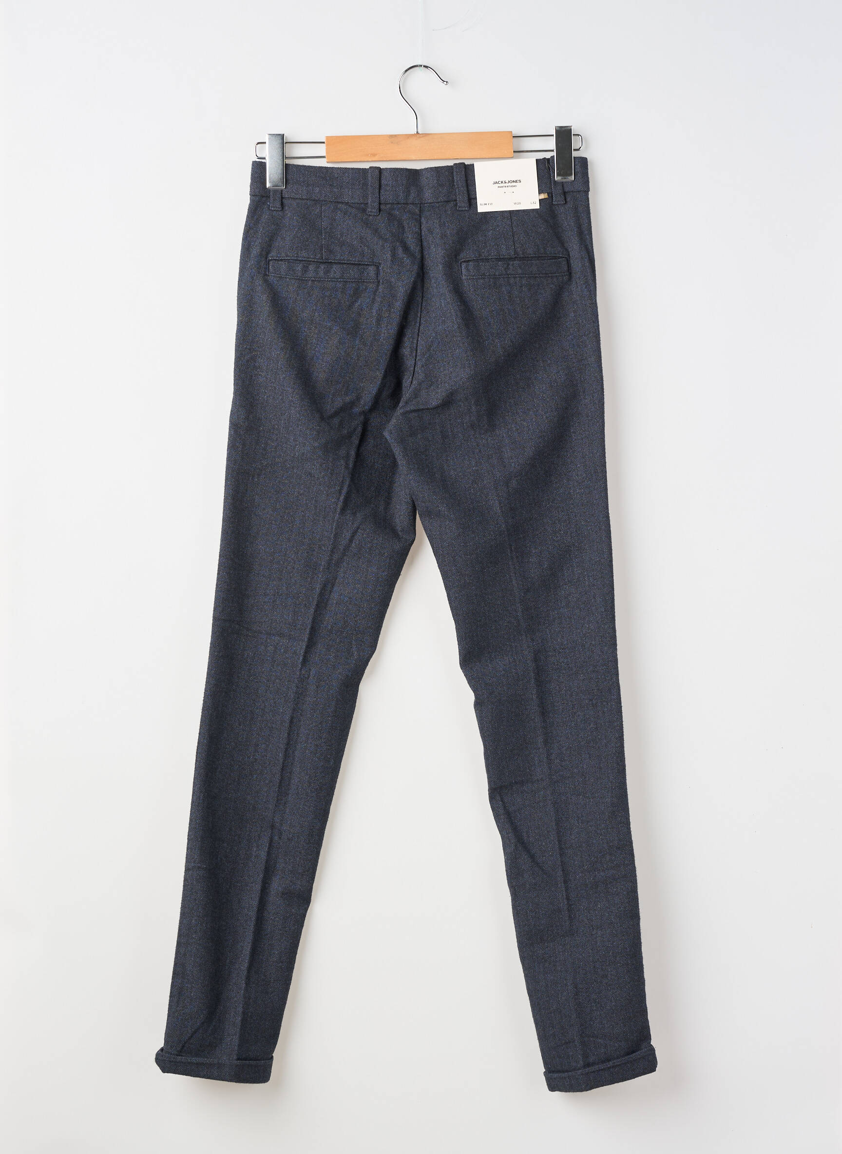 Tiesi kelnė chinamas audinys normala dydis mėlyna JACK & JONES vyras