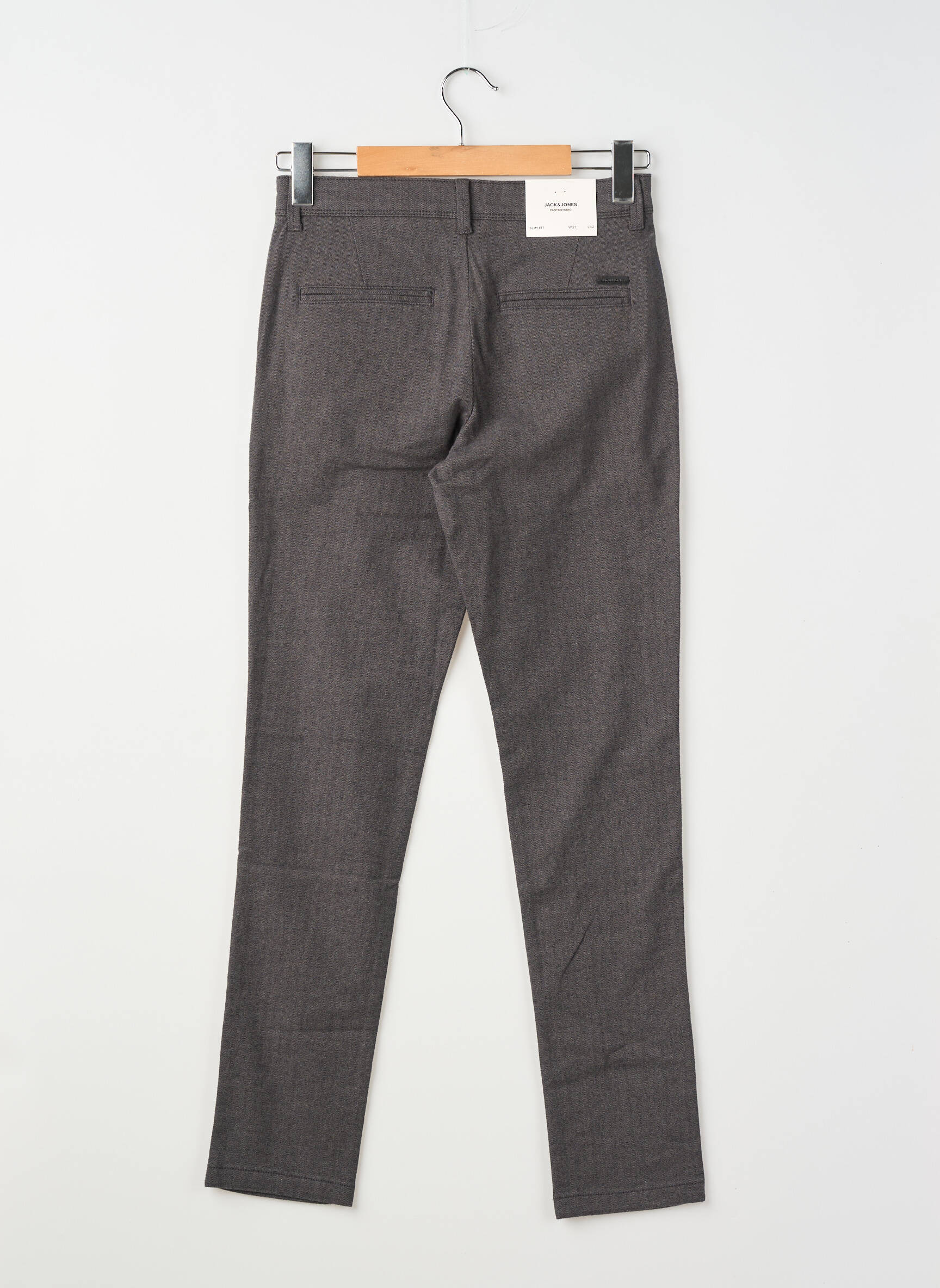 Chino kelnė chinamas audinys normala dydis pilka JACK & JONES vyras