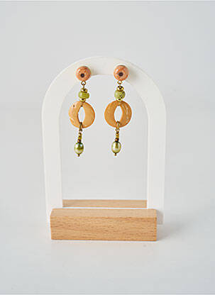 Auskarai perlų ornamentas bežinis NATURE BIJOUX moteris